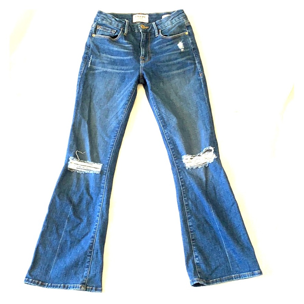 SOLD FRAME Denim Le Crop Mini Boot Jeans sz 24